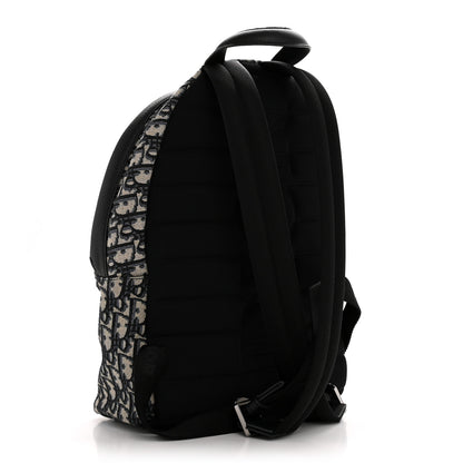 Christian Dior Oblique Calfskin Rider Kid's Backpack Beige Black 3 of 13