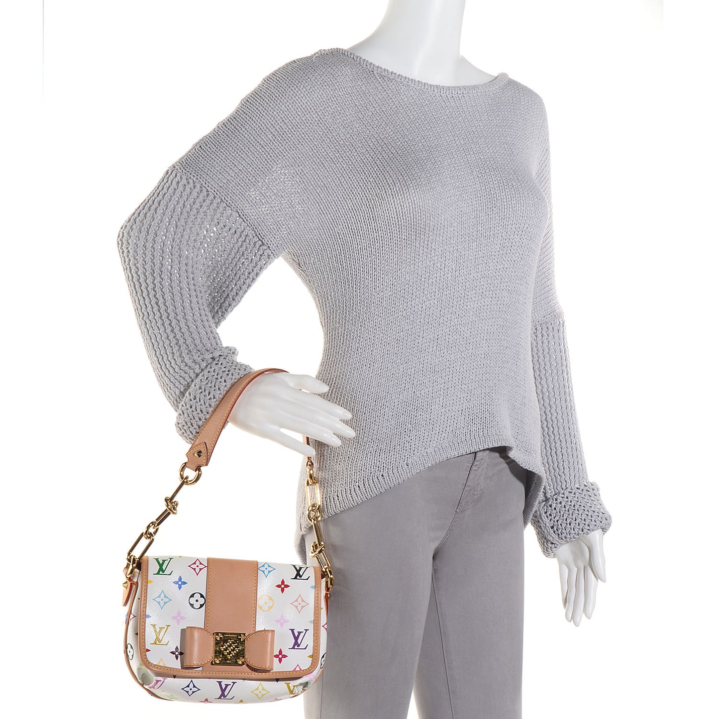 Monogram Multicolor Patti White