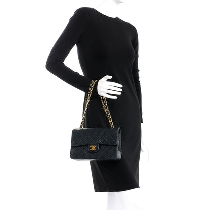 Chanel Lambskin Quilted Small Double Flap Navy 3 of 14