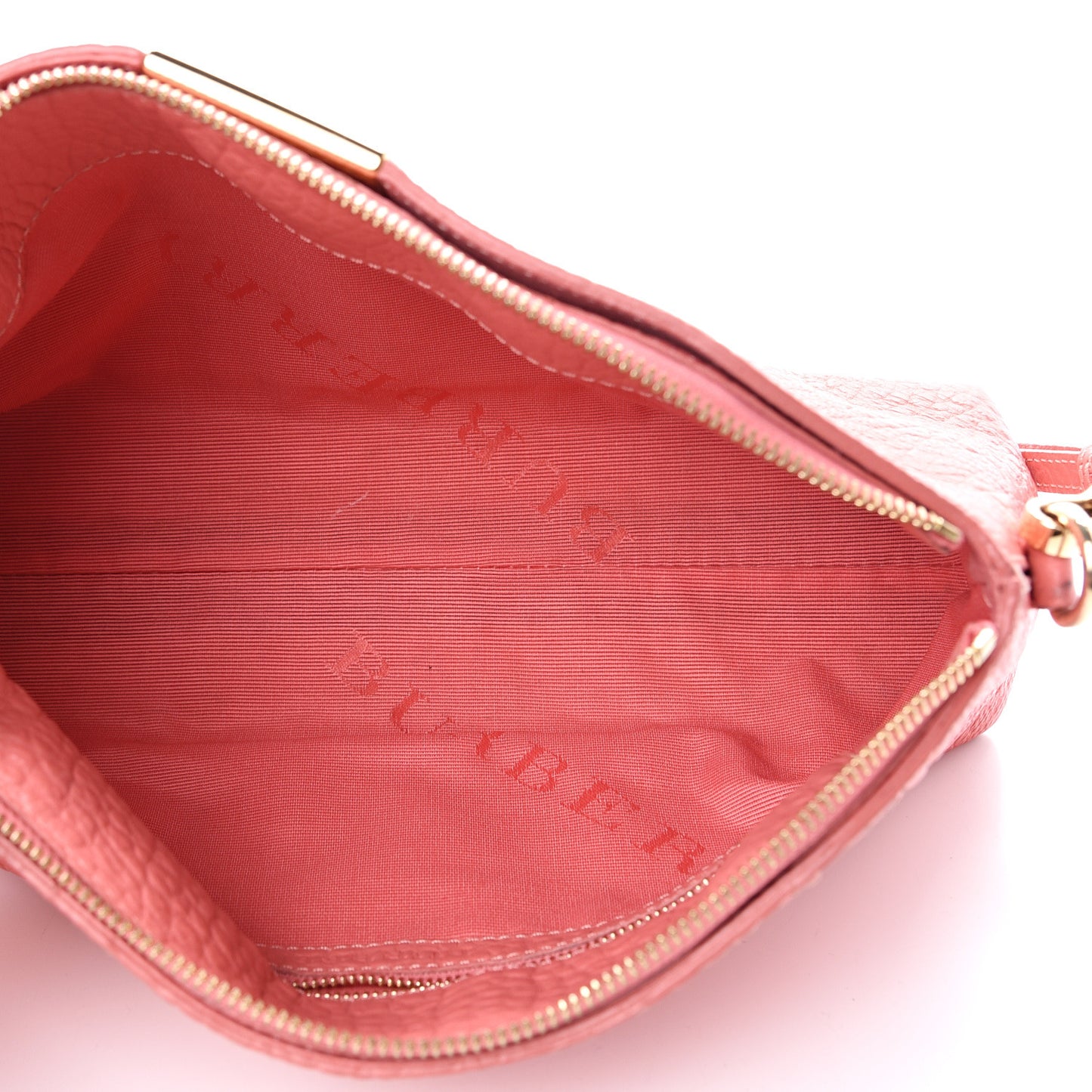Signature Grain Calfskin Small Chichester Crossbody Clutch Bag Copper Pink