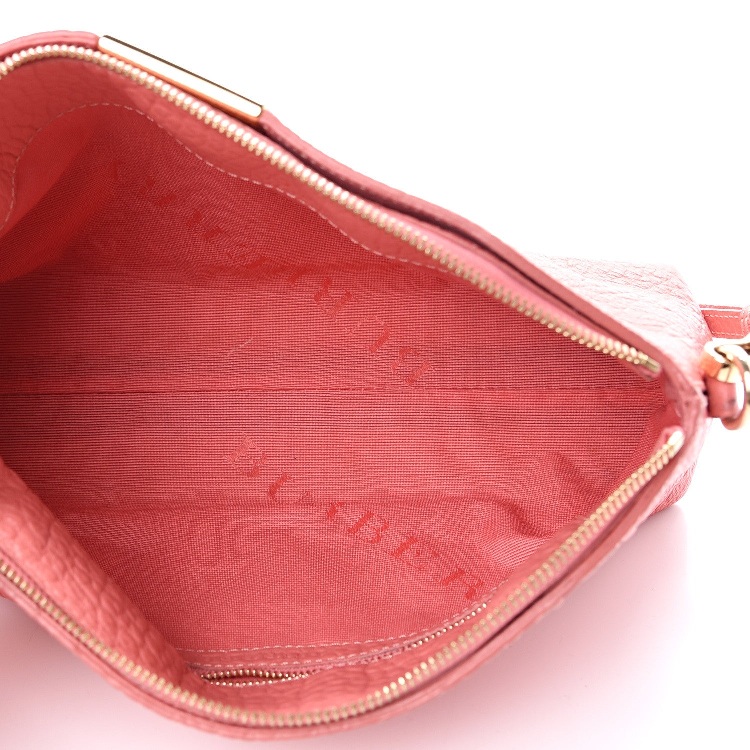 Burberry Signature Grain Calfskin Small Chichester Crossbody Clutch Bag Copper Pink 4 of 15