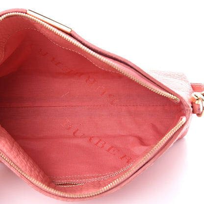 Burberry Signature Grain Calfskin Small Chichester Crossbody Clutch Bag Copper Pink 4 of 15