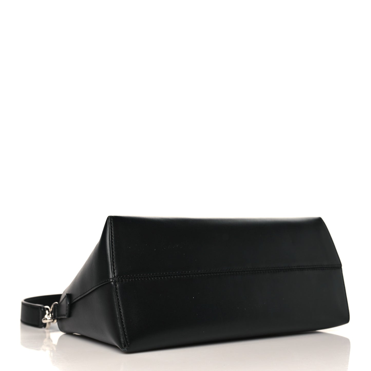 Vitello King Logo Embossed Medium By The Way Boston Bag Black