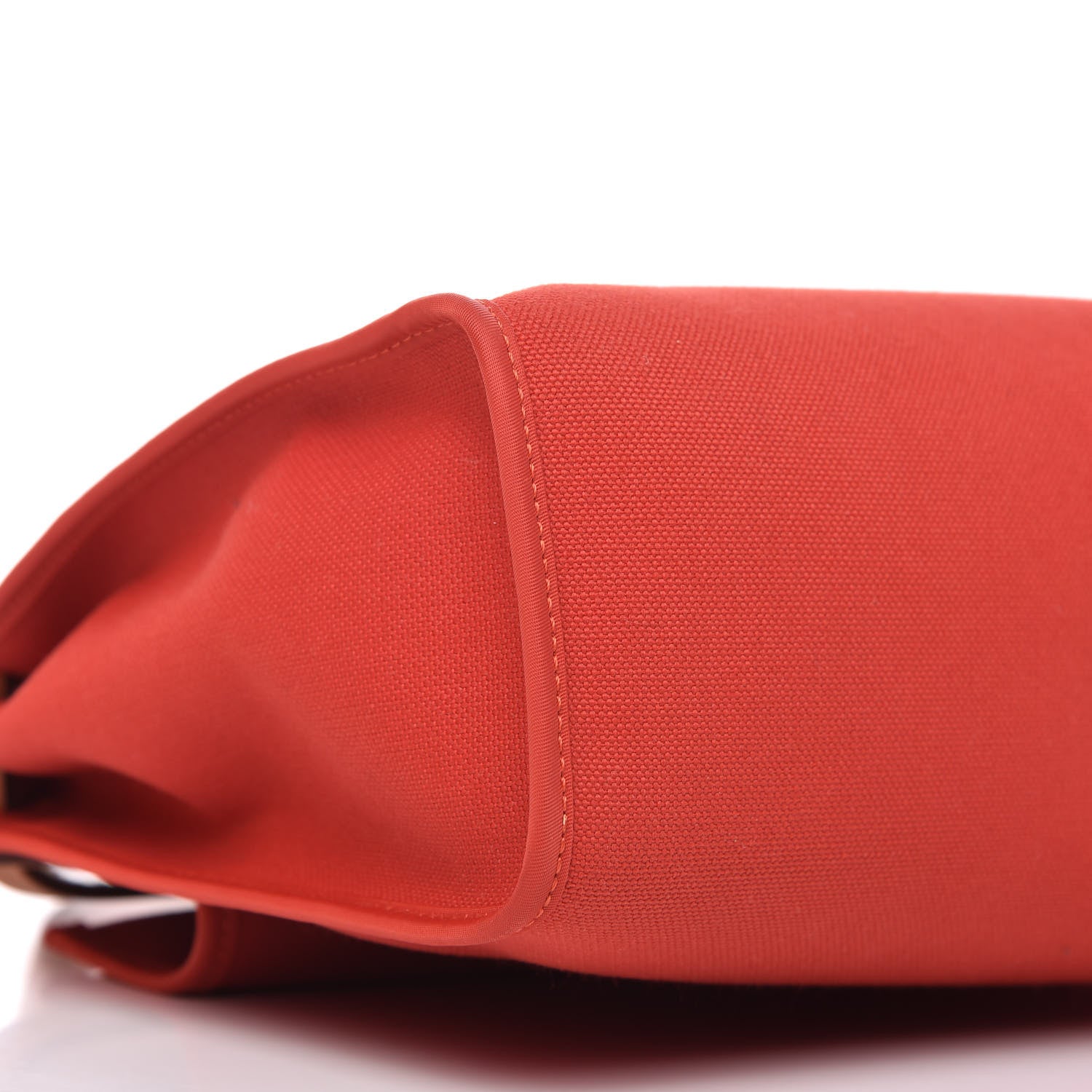 Hermes Vache Hunter Toile Herbag Zip 31 PM Rouge Tomate Natural 7 of 10