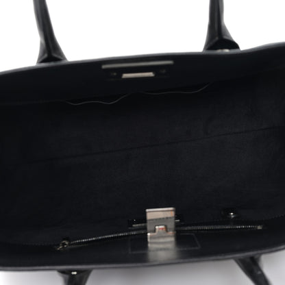 Jimmy Choo Crocodile Embossed Calfskin Riley Tote Black 5 of 10