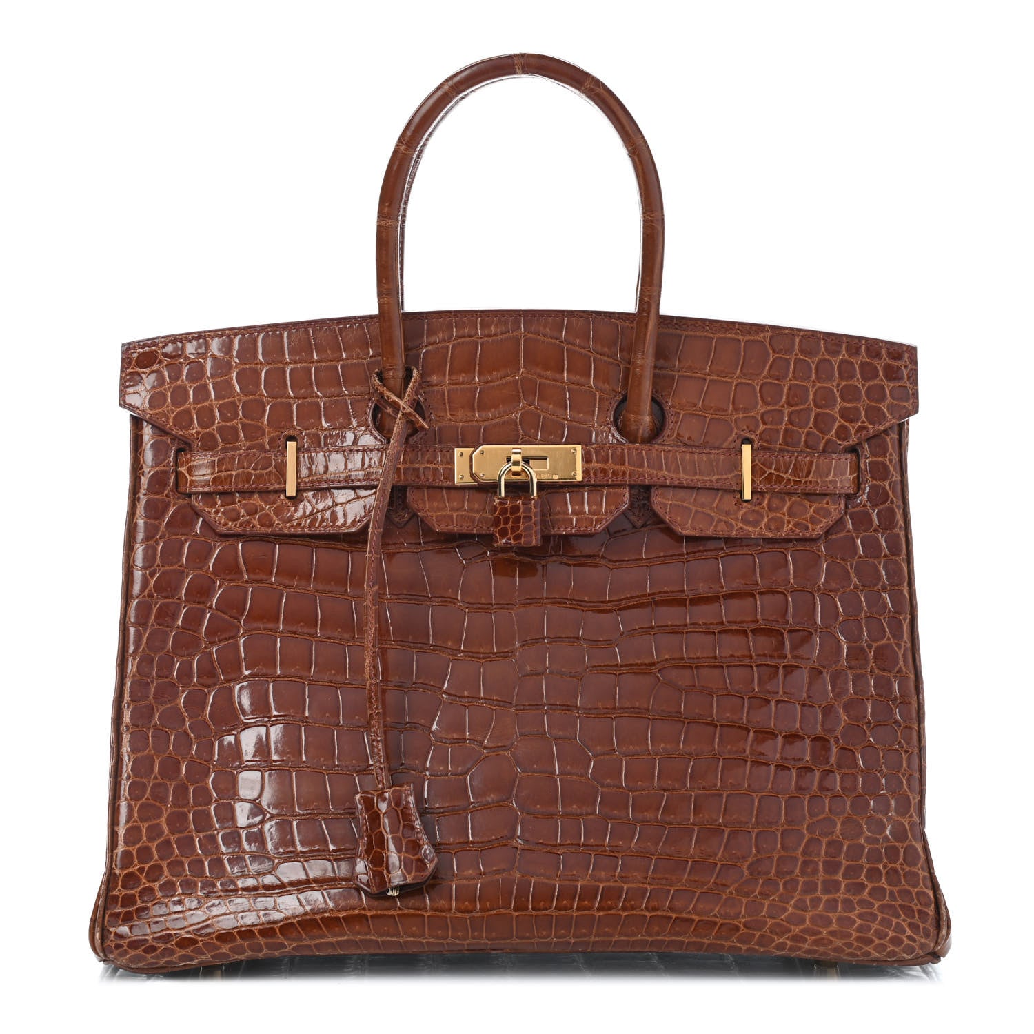 Hermes Shiny Porosus Crocodile Birkin 35 Etrusque 1 of 35