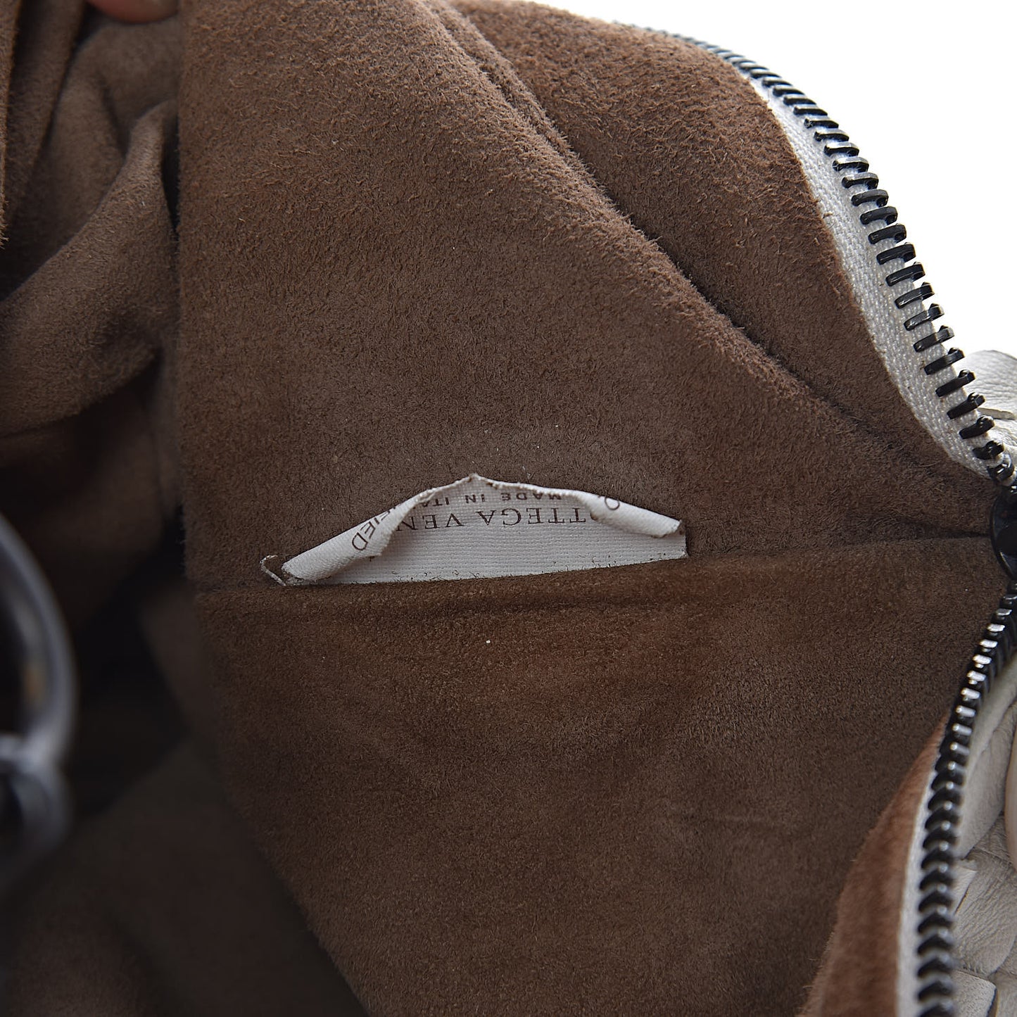 Nappa Intrecciato Small Shoulder Bag White