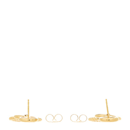 David Yurman 18K Yellow Gold Mother of Pearl Elements Triple Drop Earrings 3 of 4