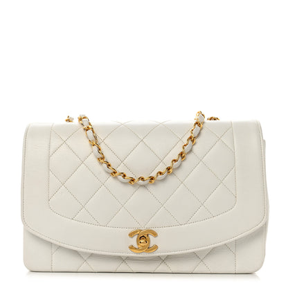 Chanel Lambskin Quilted Medium Single Flap White 1 of 16