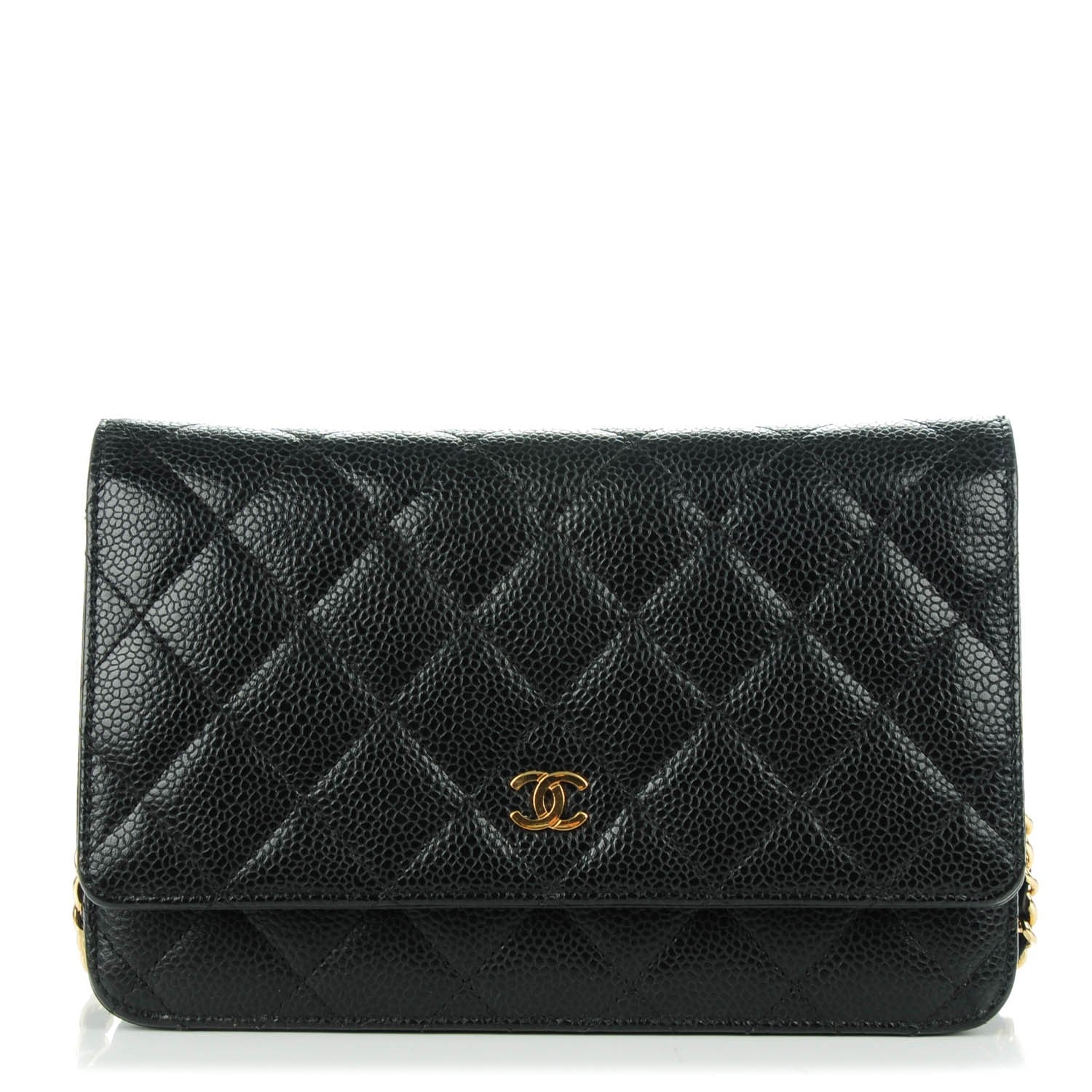 Chanel Caviar Quilted Wallet On Chain WOC Black 1 of 8
