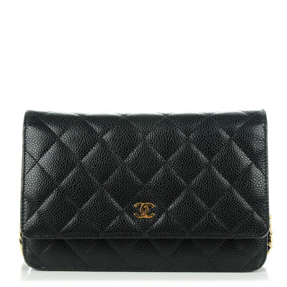 Chanel Caviar Quilted Wallet On Chain WOC Black 1 of 8
