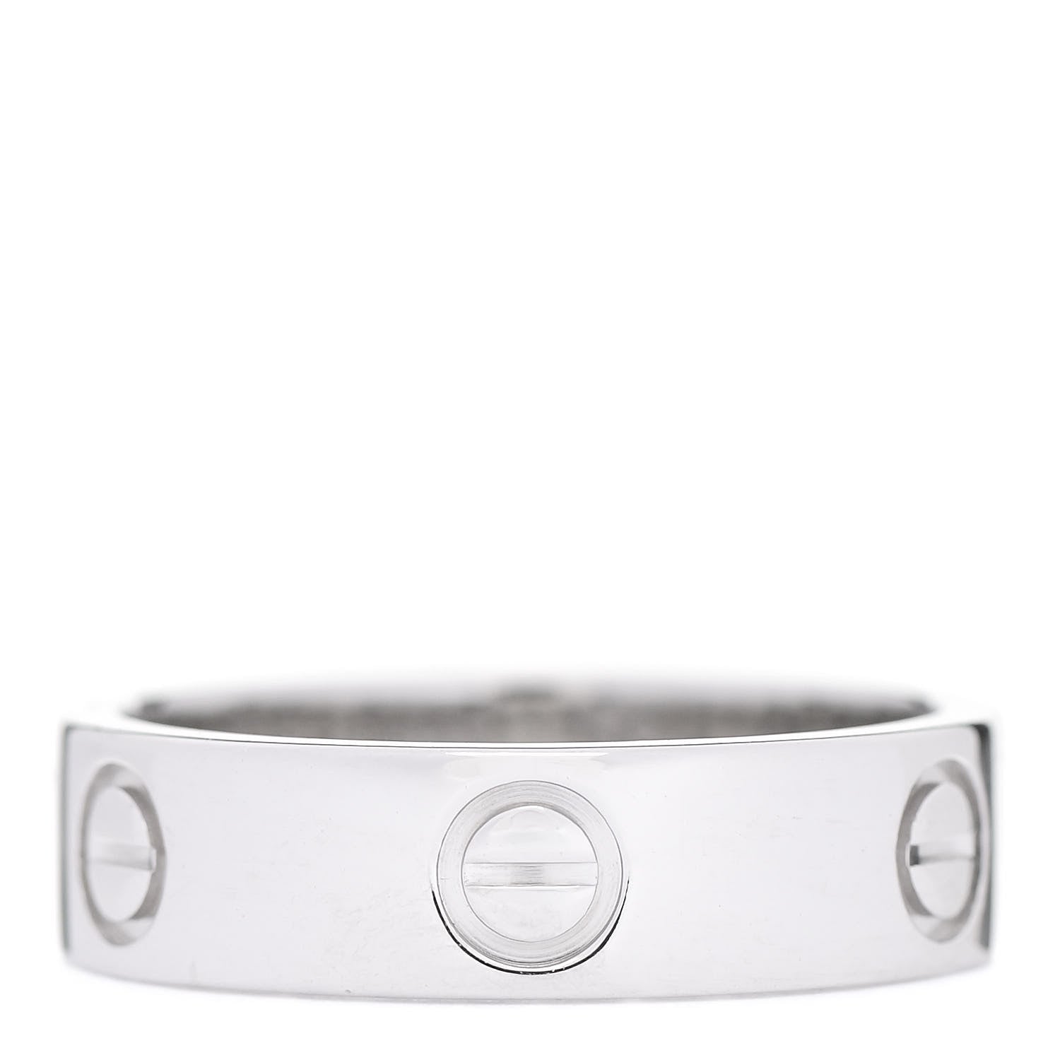 Cartier Platinum 5.5mm LOVE Ring 56 7.75 1 of 6