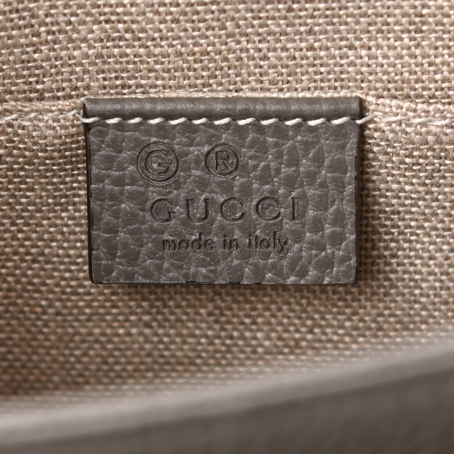 Gucci Dollar Calfskin Small Interlocking G Shoulder Bag Loess 8 of 9