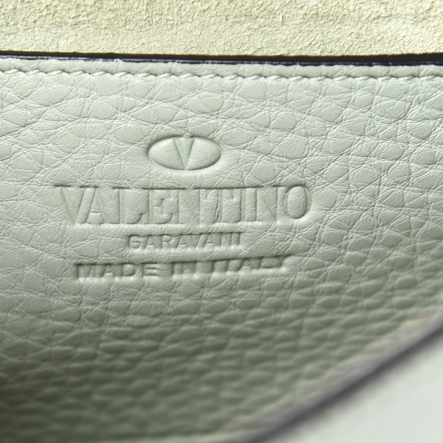 Pebbled Calfskin Shoulder Bag Water Green