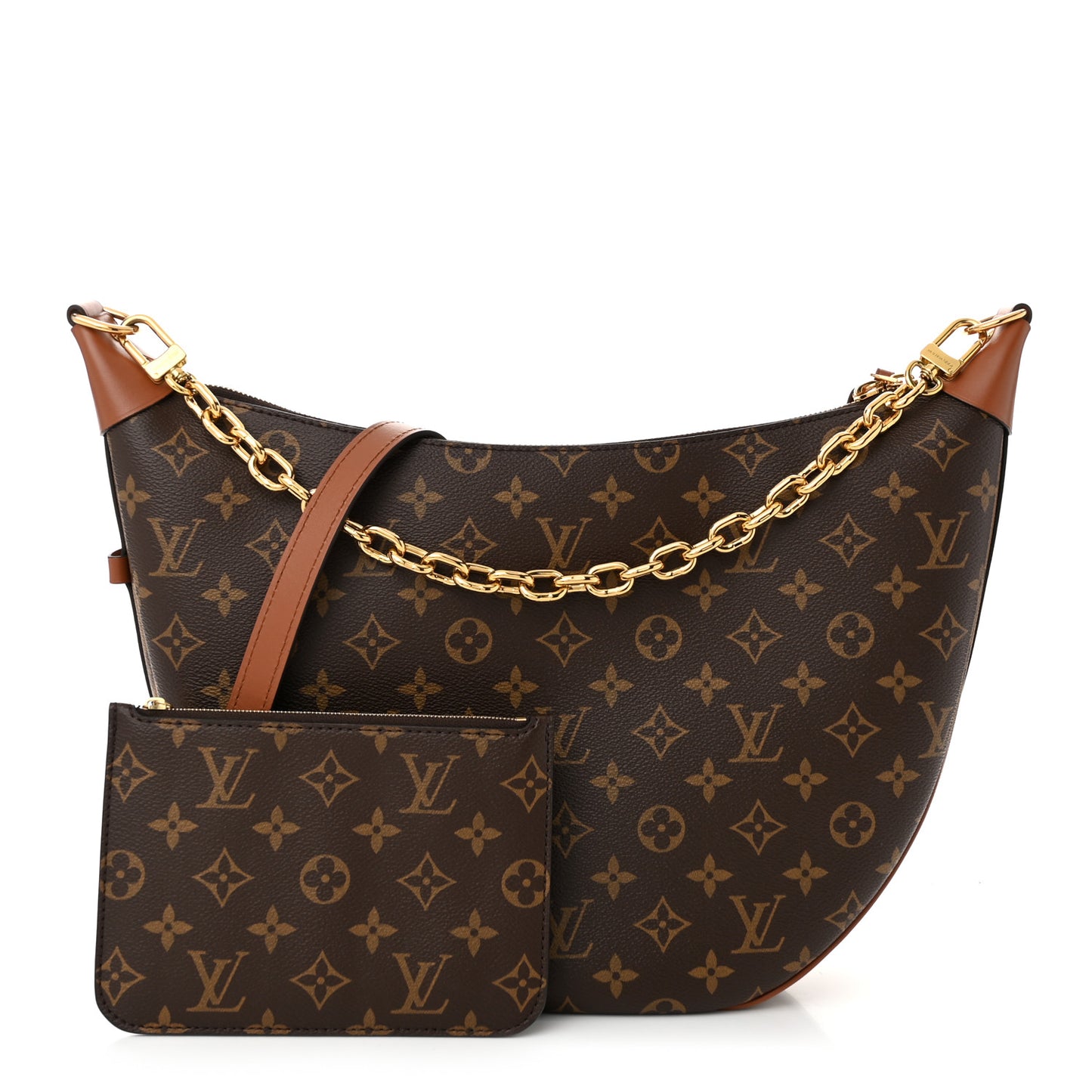 Reverse Monogram Loop Hobo