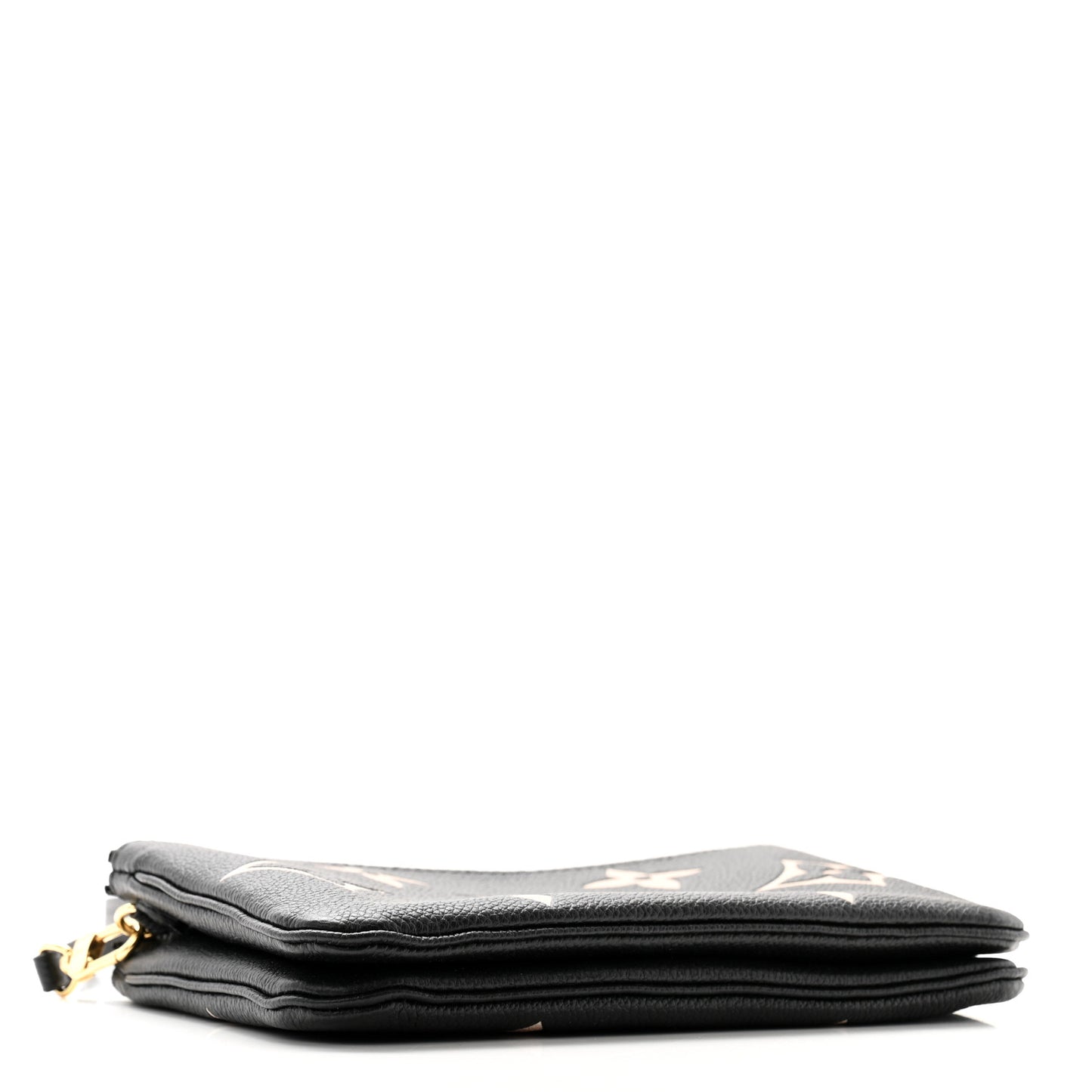 Empreinte Monogram Giant Double Zip Pochette Black Cream