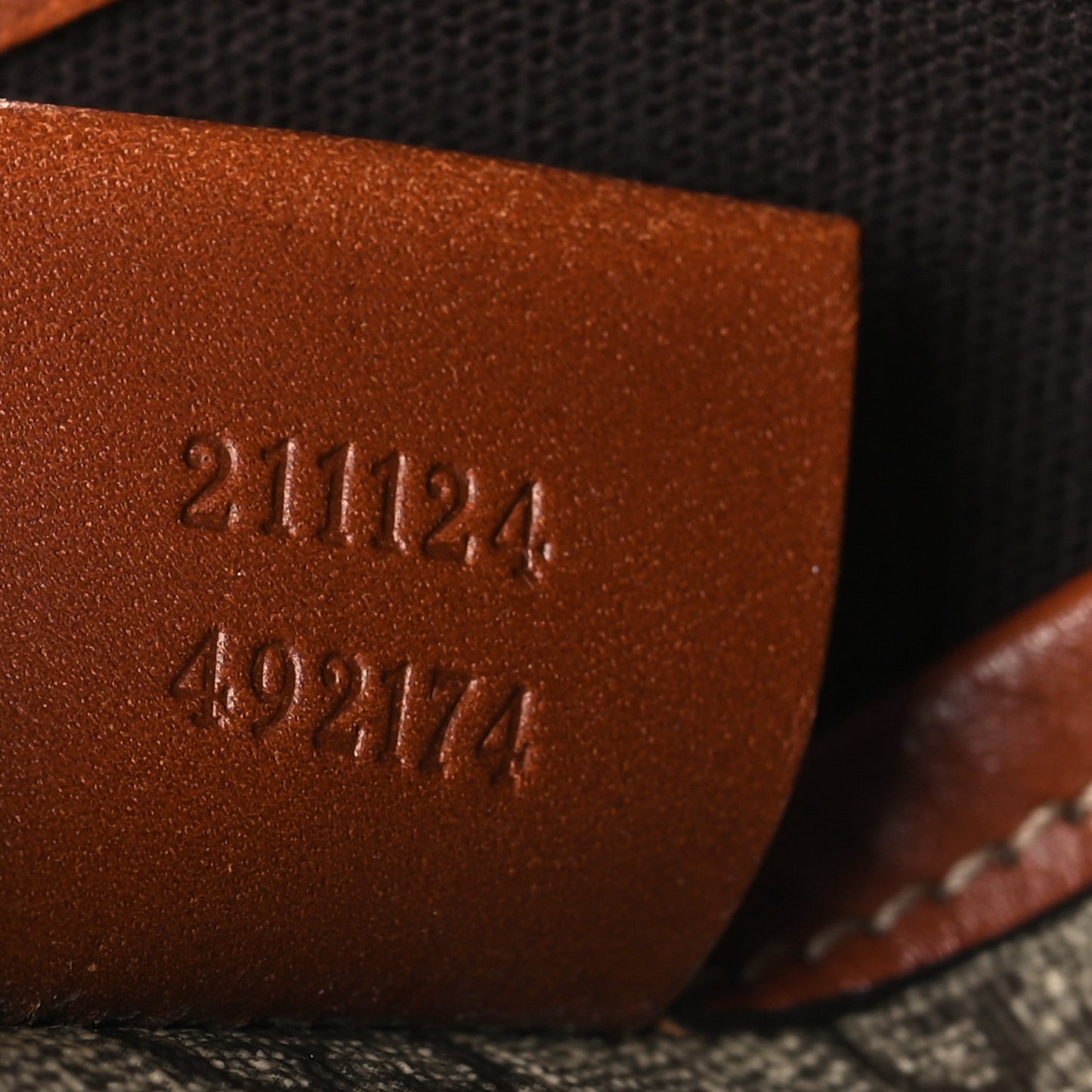 GG Plus Monogram Large Signature Web Loop Tote Brown