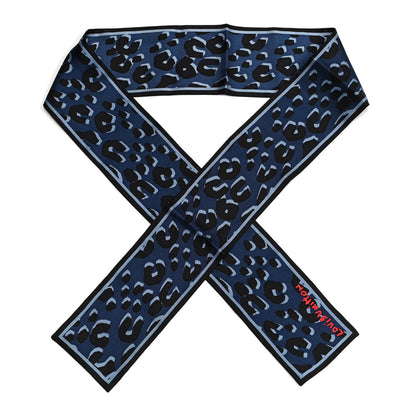 Louis Vuitton Silk Leopard Bandeau Blue 1 of 3