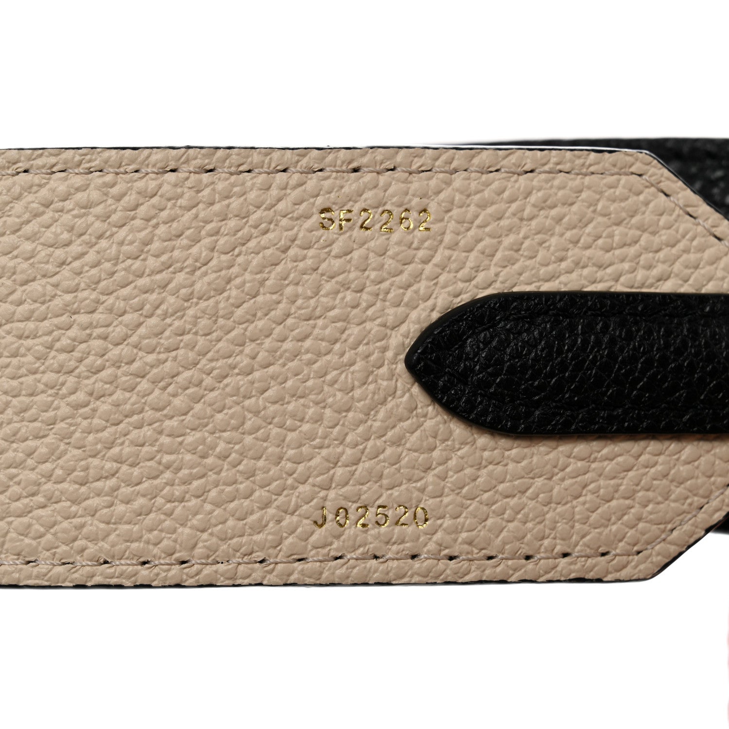 Louis Vuitton Empreinte Monogram Bandouliere Shoulder Strap Black Beige 4 of 6