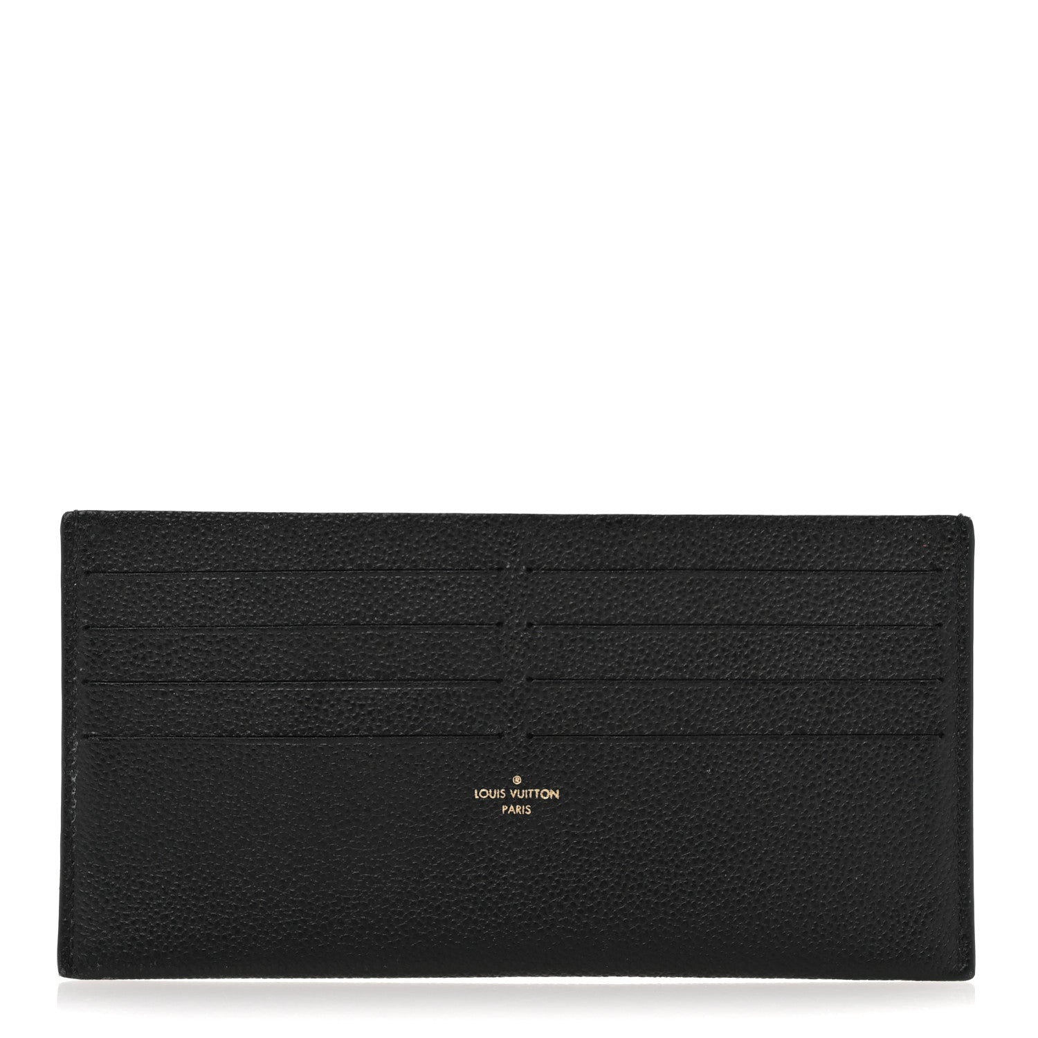 Louis Vuitton Calfskin Felicie Chain Wallet Card Holder Insert Black 1 of 8