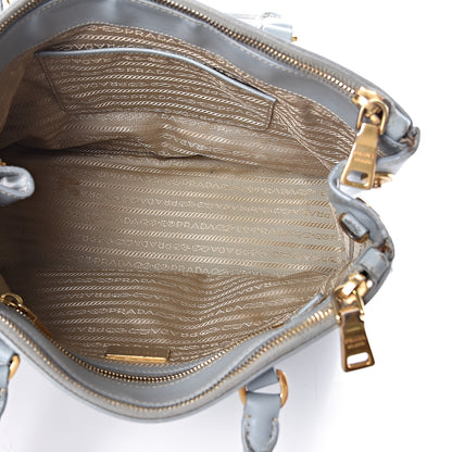 Prada Saffiano Small Galleria Double Zip Tote Lago 5 of 16