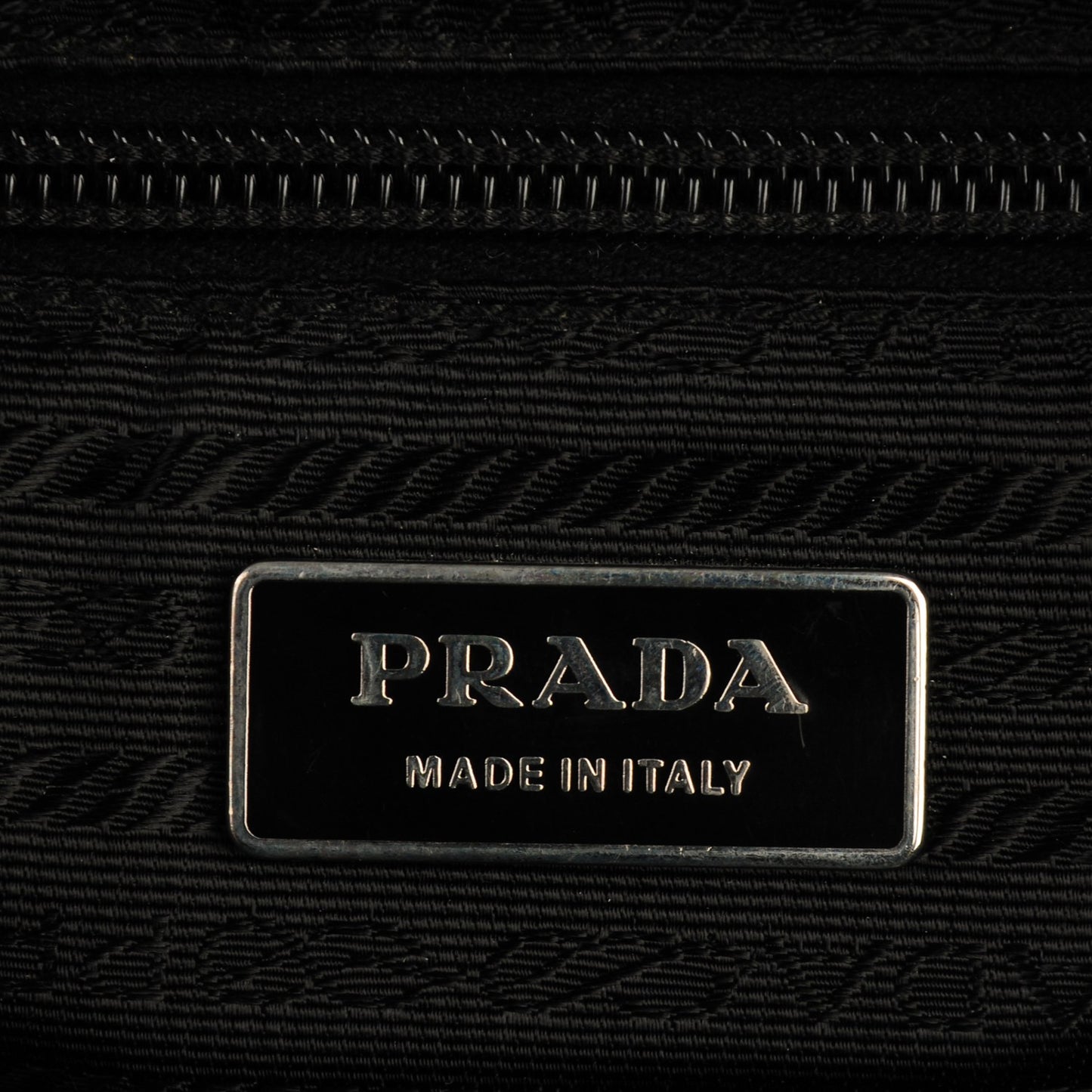 Nylon Vela Flat Messenger Bag Black