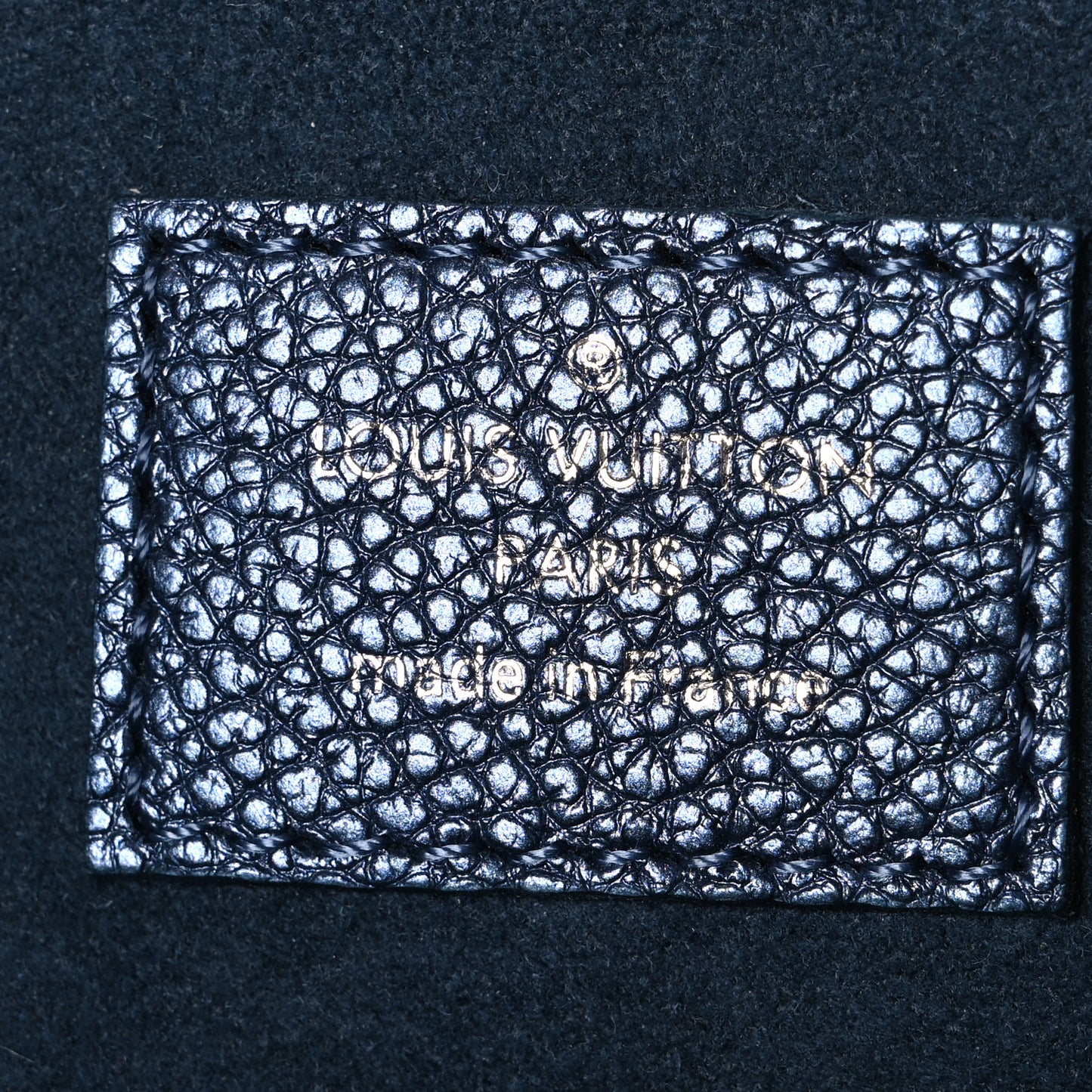 Metallic Empreinte Monogram Giant Pochette Metis Navy Nacre