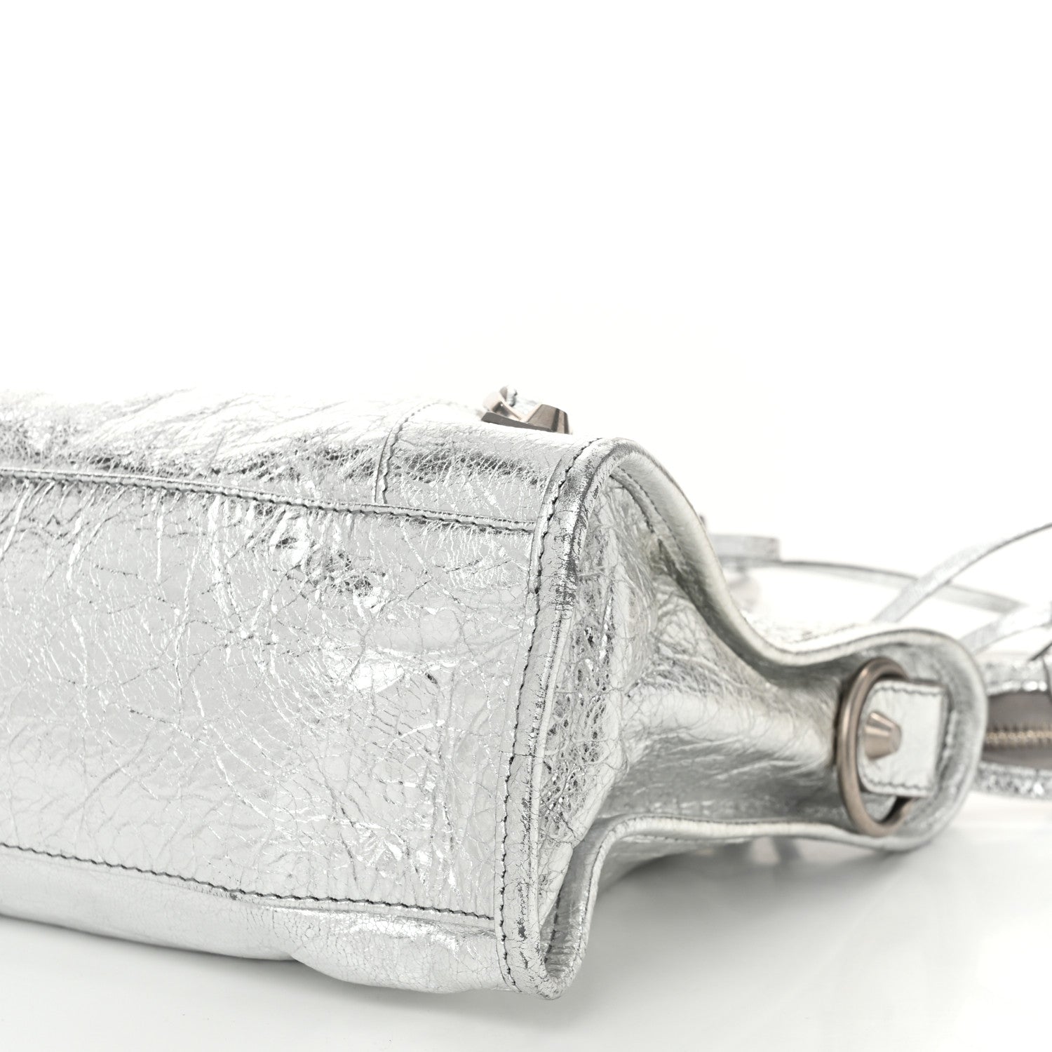 Balenciaga Agneau Classic Silver Hardware S City Aluminum 11 of 12