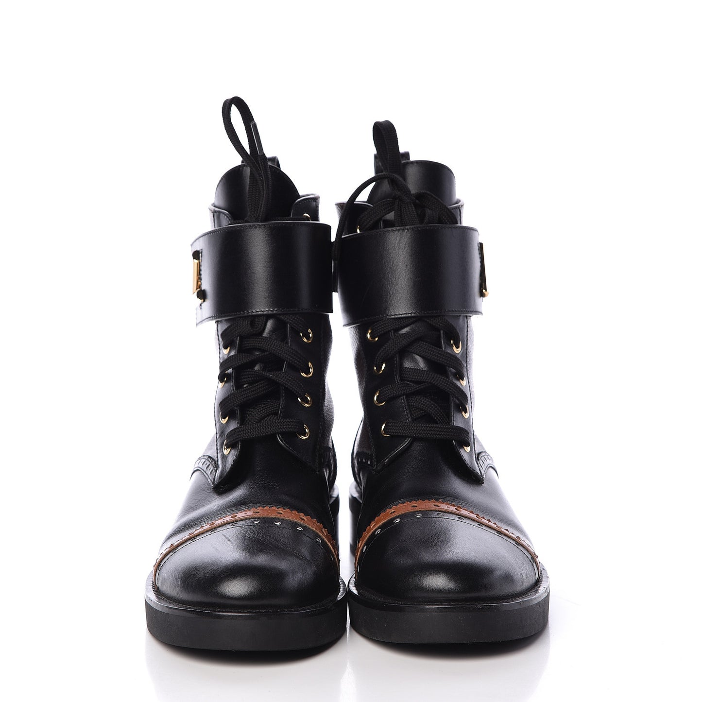 Calfskin Monogram Boyish Ranger Boots 39 Black