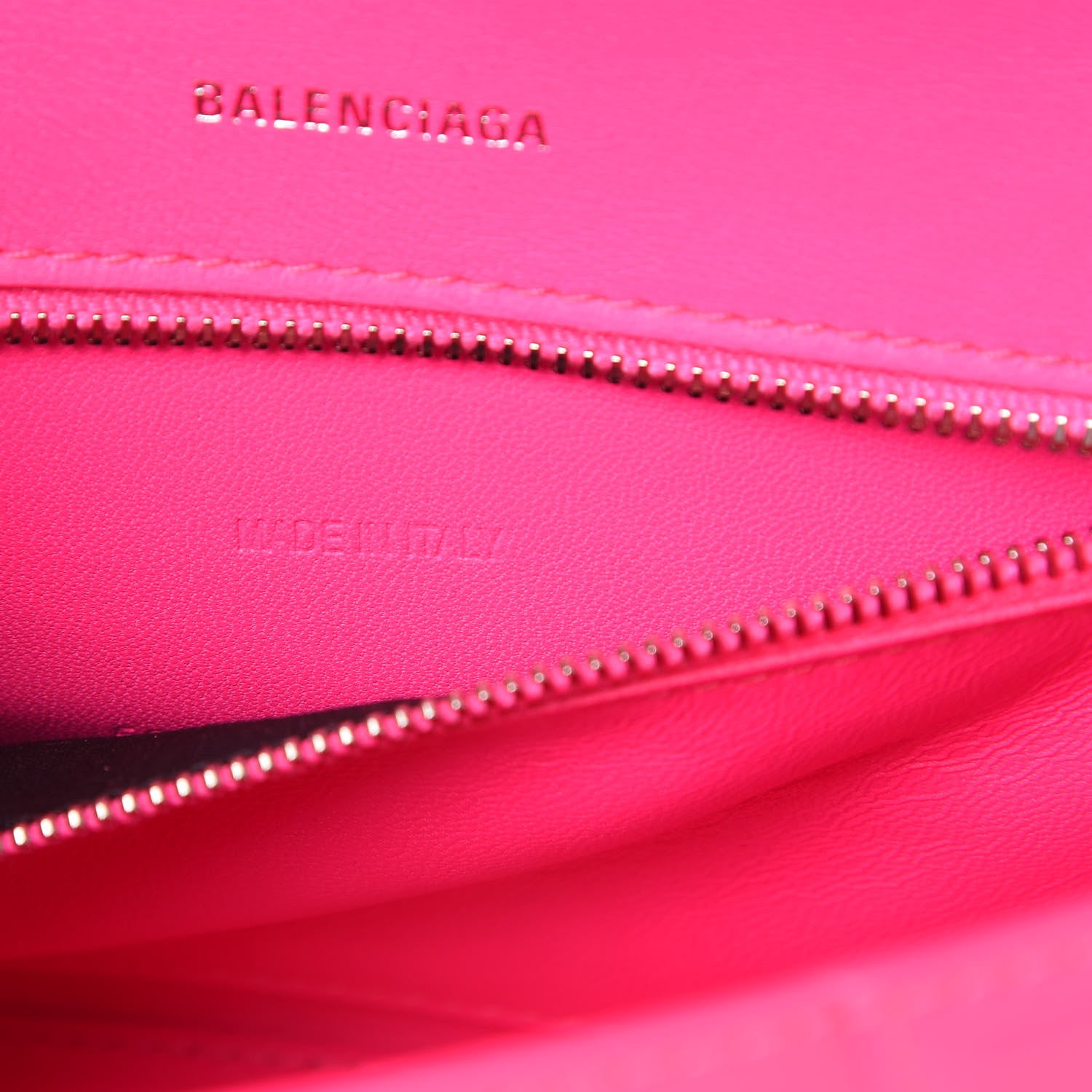 Balenciaga Shiny Box Calfskin Small Hourglass Top Handle Bag Hot Pink 8 of 13
