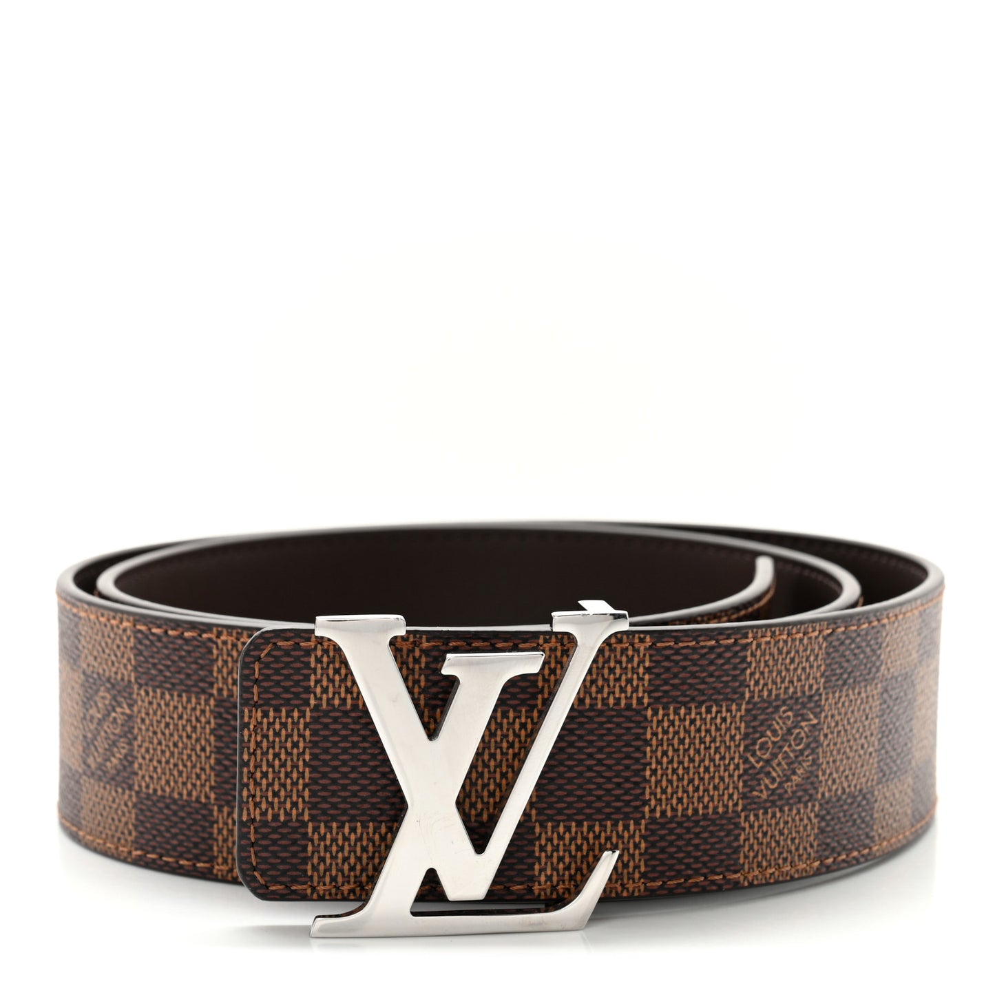 Damier Ebene 40mm LV Initiales Belt 80 32