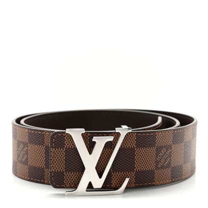 Louis Vuitton Damier Ebene 40mm LV Initiales Belt 80 32 1 of 6