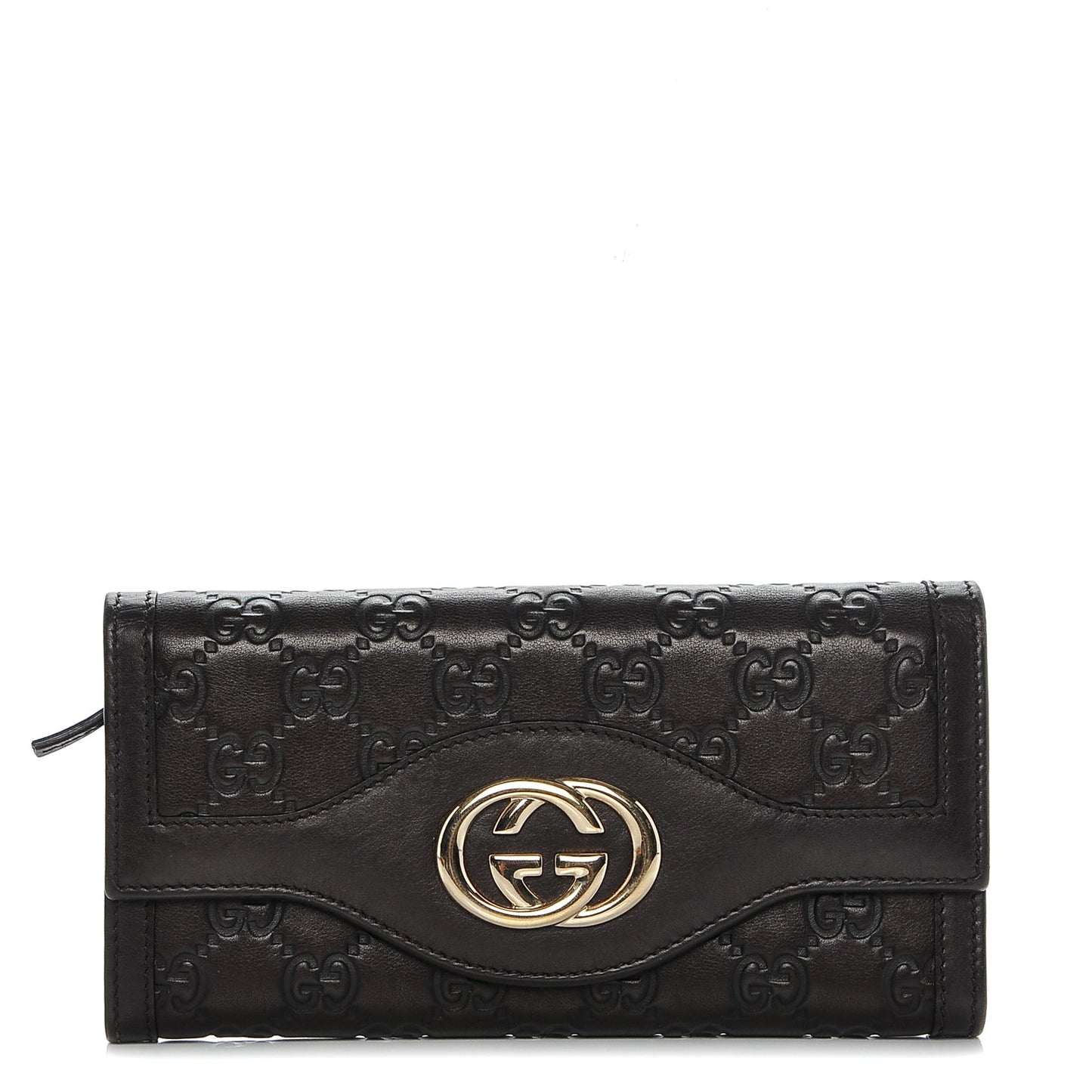 Guccissima Sukey Continental Wallet Chocolate