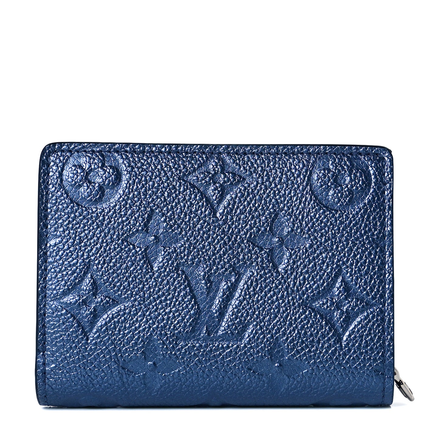 Metallic Empreinte Clea Wallet Navy Nacre