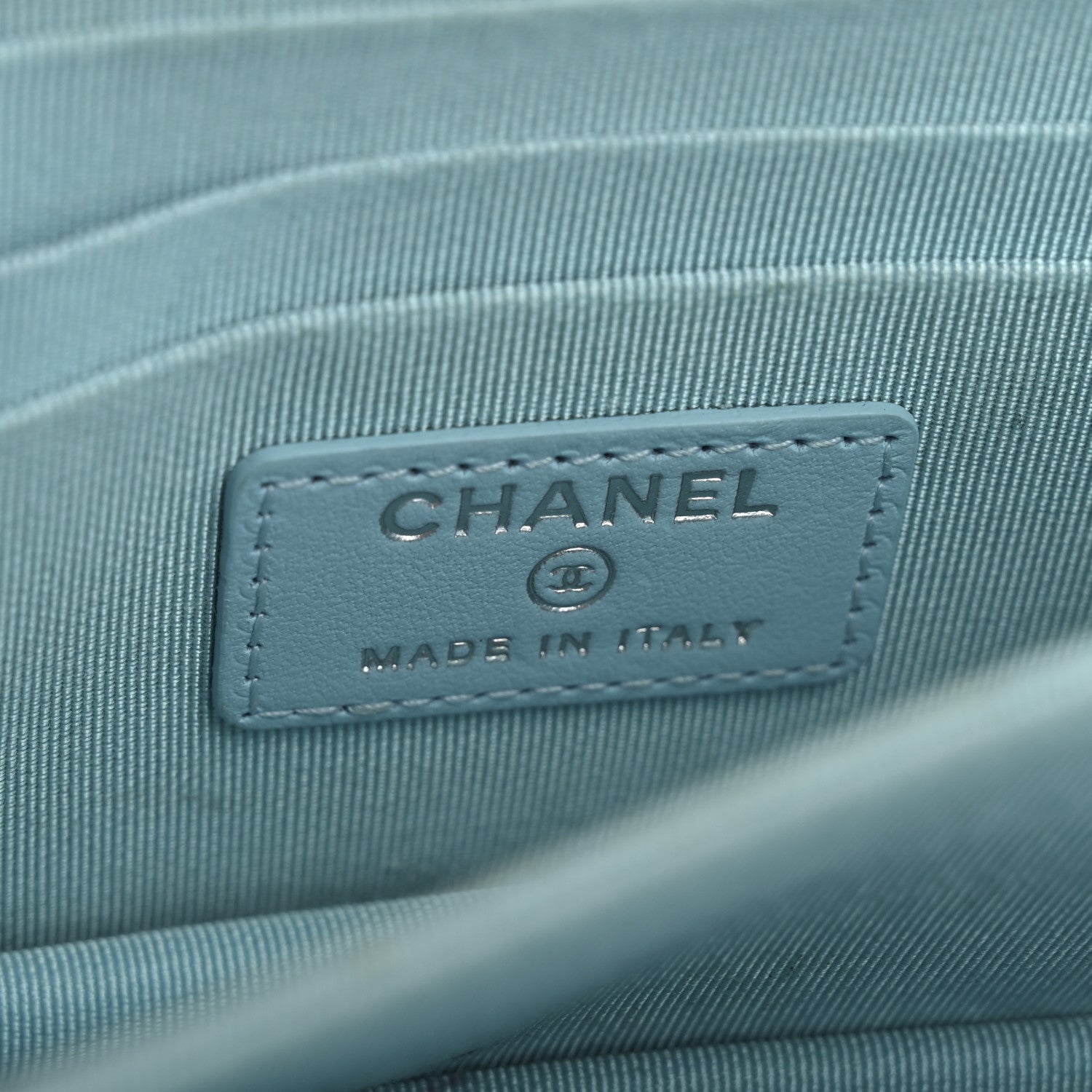 Chanel Lambskin Quilted Mini Wallet On Chain WOC Neon Blue 6 of 12