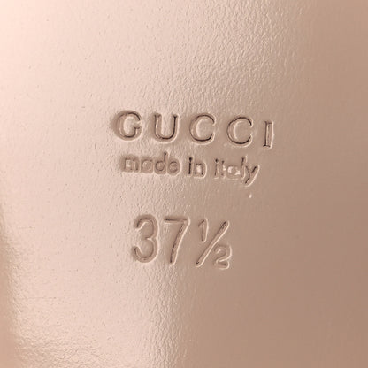 Gucci Nappa Charlotte Double G Marmont Thong Sandals 37.5 Acid Lime 8 of 11