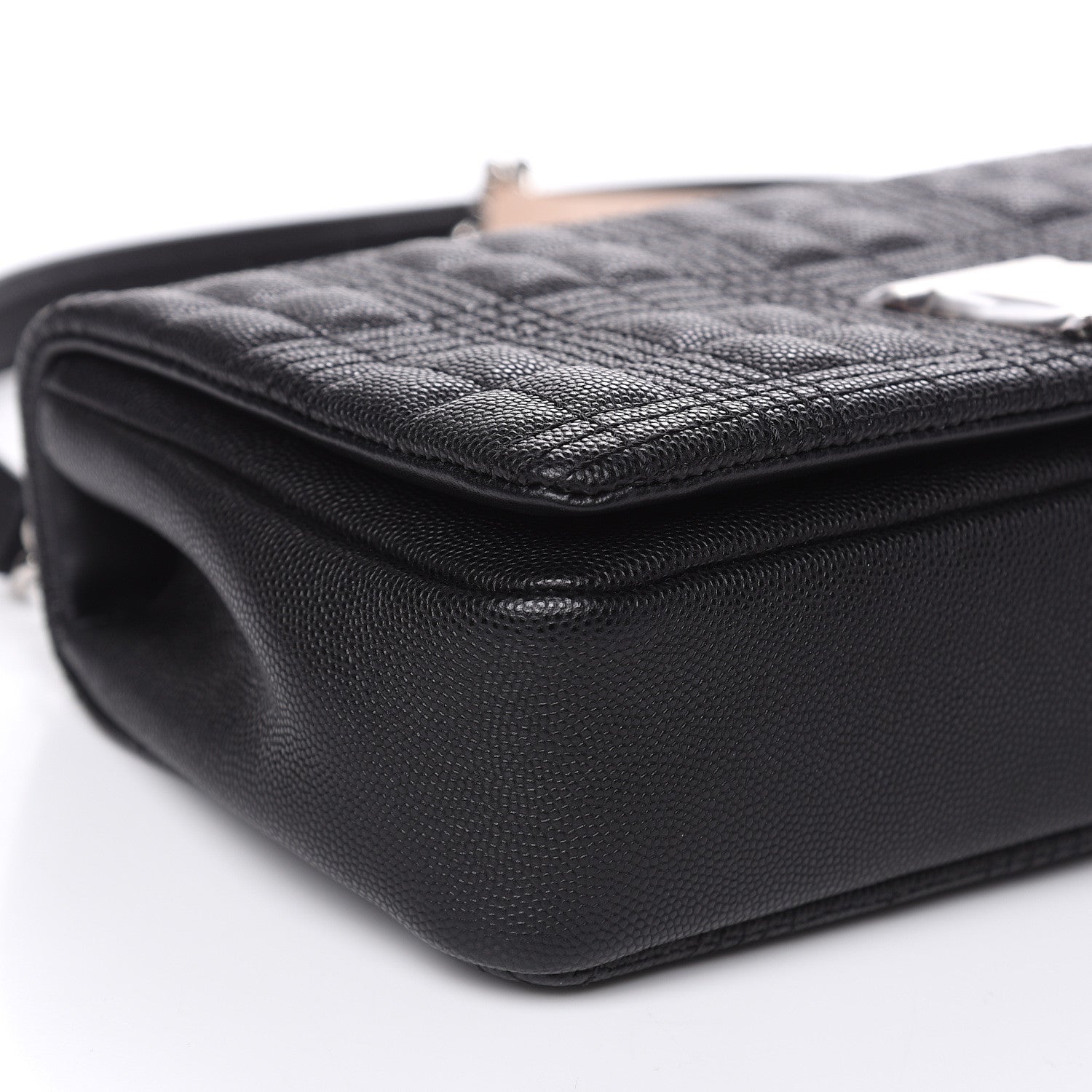 Burberry Grainy Calfskin Quilted Lola Bag Black 7 of 12