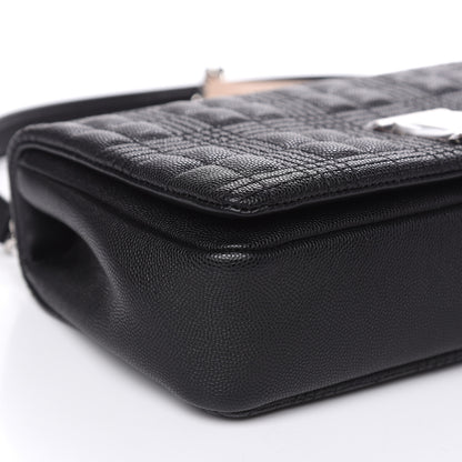 Burberry Grainy Calfskin Quilted Lola Bag Black 7 of 12