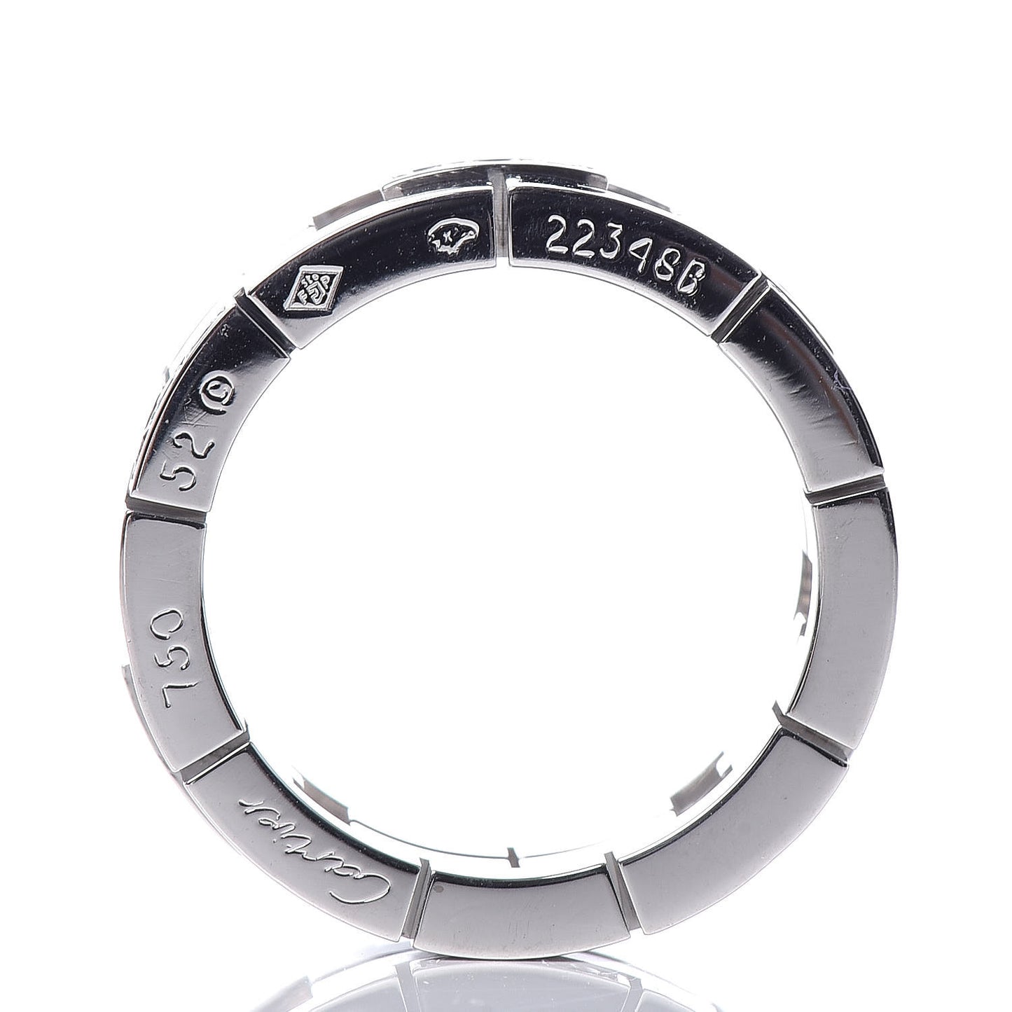18K White Gold Enamel Diamond Le Baiser Du Dragon Ring 52 6