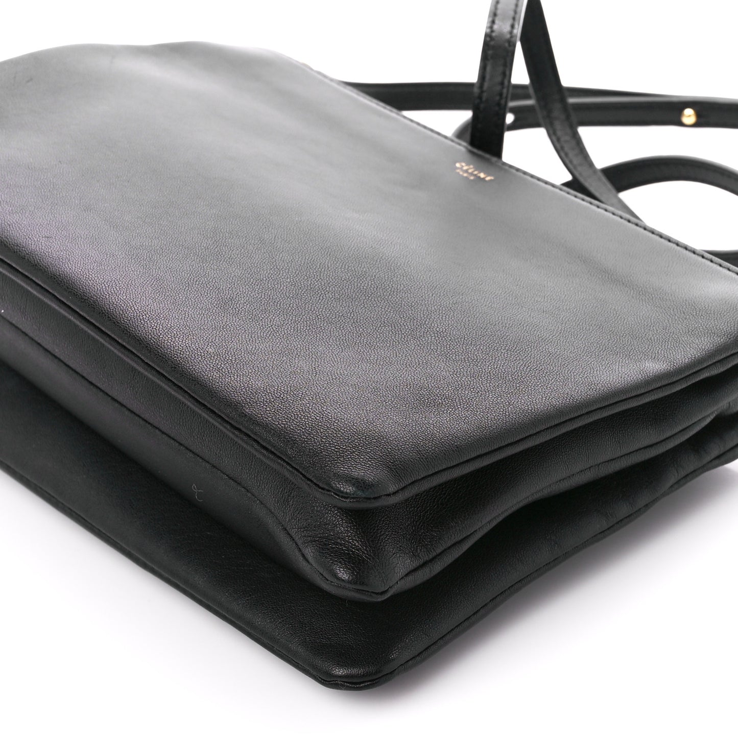 Lambskin Large Trio Crossbody Bag Black