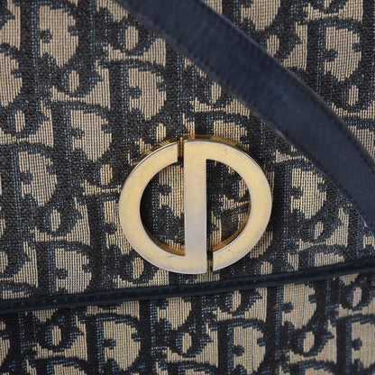 Christian Dior Monogram Flap Navy Blue 7 of 14