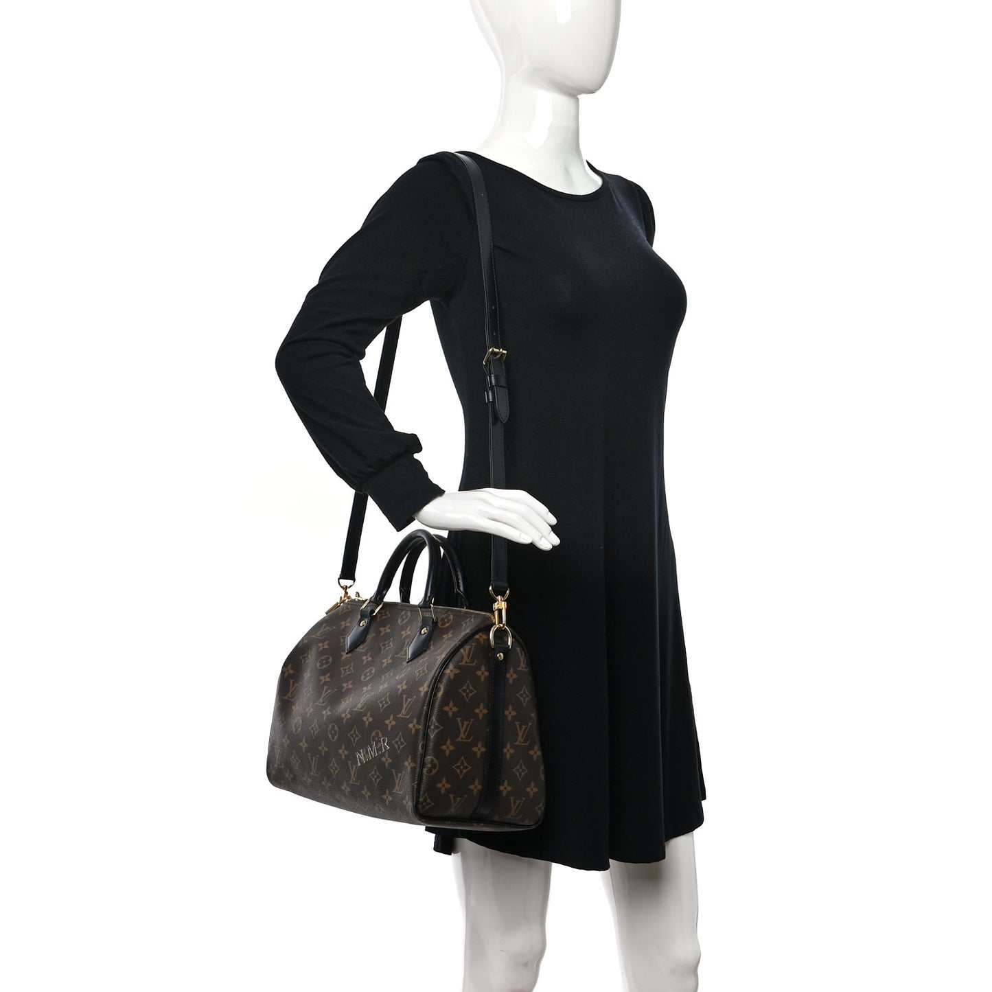 Monogram My World Tour Speedy Bandouliere 30 Black