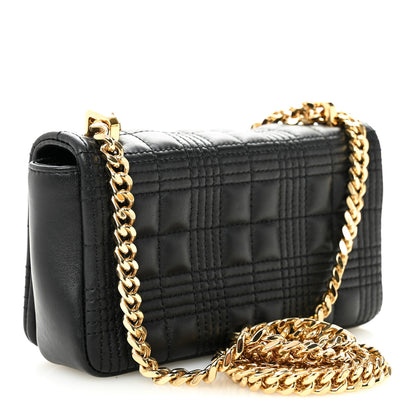 Burberry Lambskin Quilted Mini Lola Bag Black 3 of 10