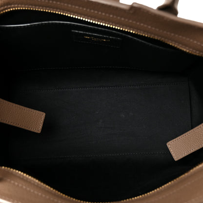 Saint Laurent Calfskin Baby Monogram Downtown Cabas Beige 4 of 10