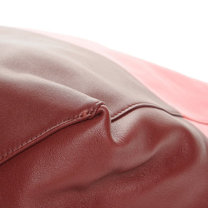 Celine Lambskin Horizontal Bi-Color Cabas Pink Rust 10 of 12