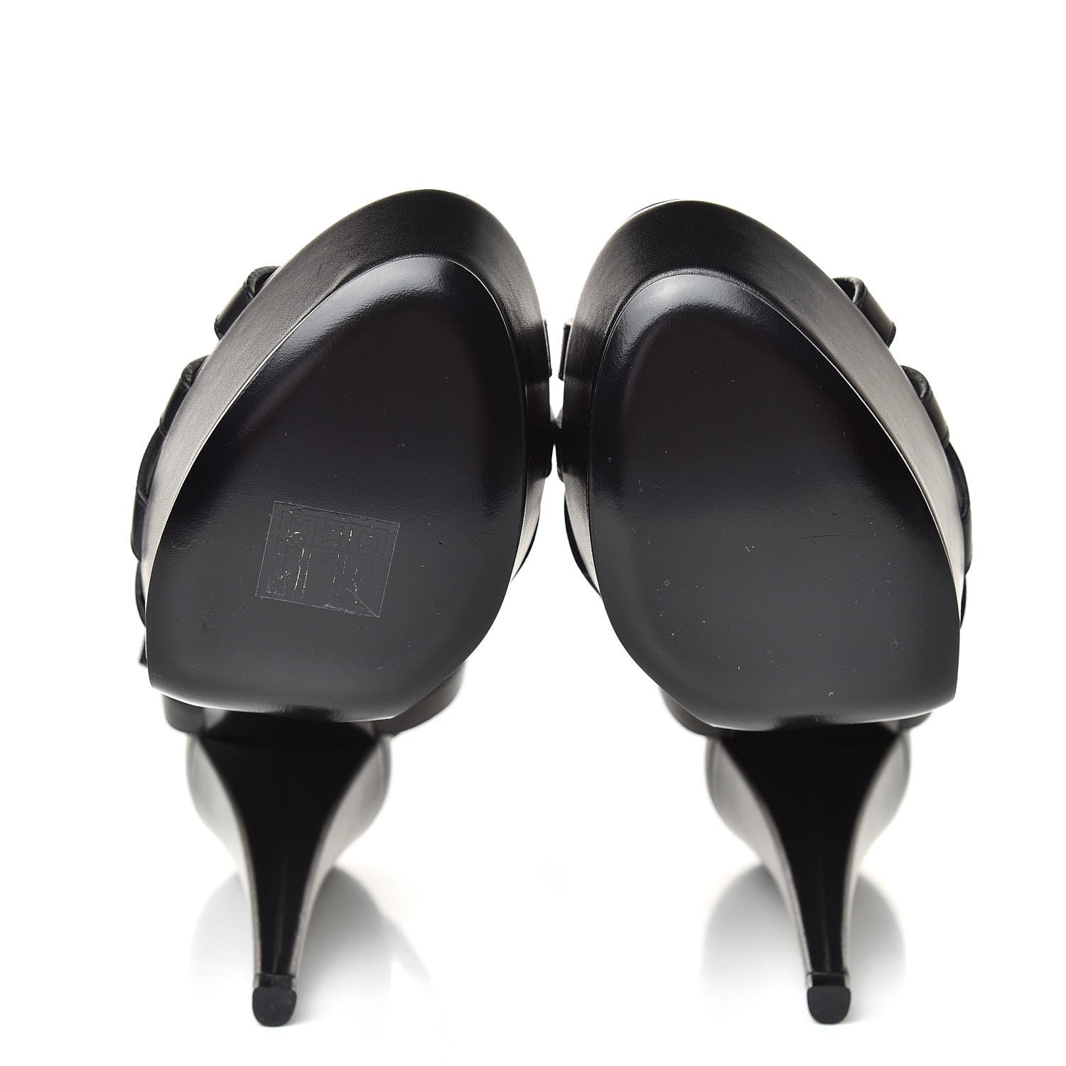 Saint Laurent Calksin Studded Jodie Tripon 105 Platform Sandals 36 Black 5 of 9
