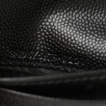 Saint Laurent Grain De Poudre Matelasse Chevron Monogram Zipped Card Case Black 7 of 10