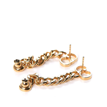 Christian Dior Danseuse Etoile Chain Earrings Gold 3 of 5