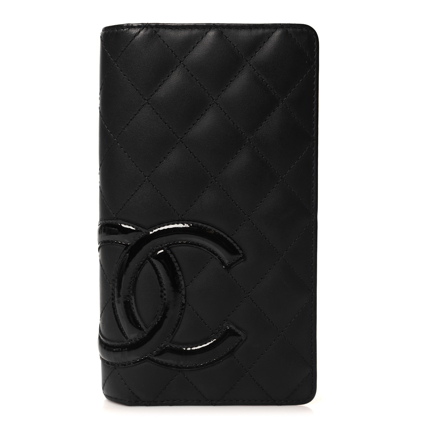 Chanel Calfskin Quilted Cambon Yen Wallet Black 1 of 8