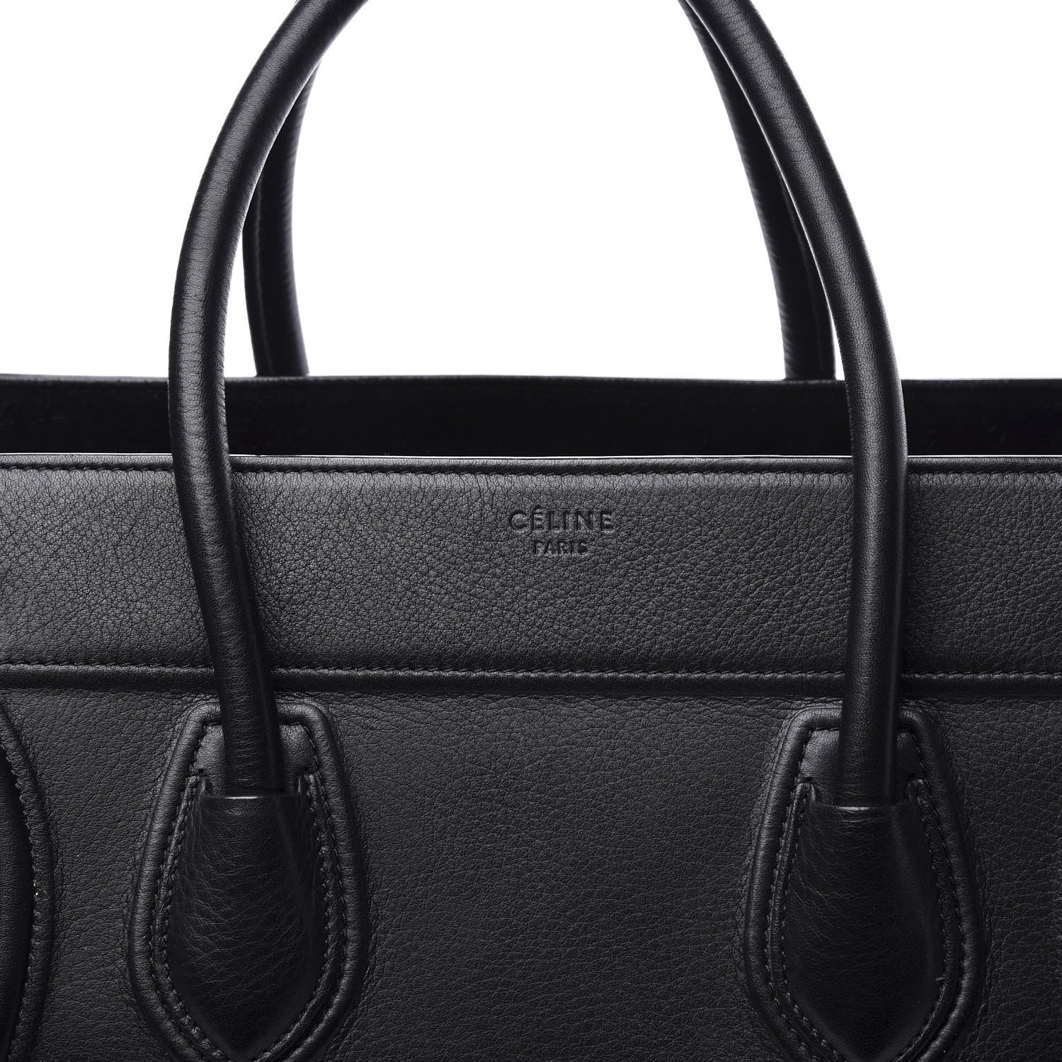 Celine Supple Calfskin Medium Phantom Luggage Black 9 of 9